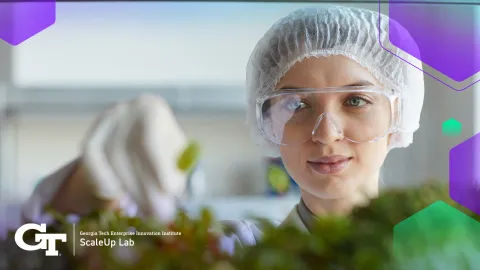scientist in clean room